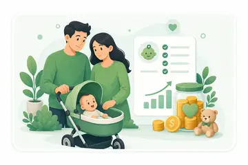 Having a Baby life event illustration