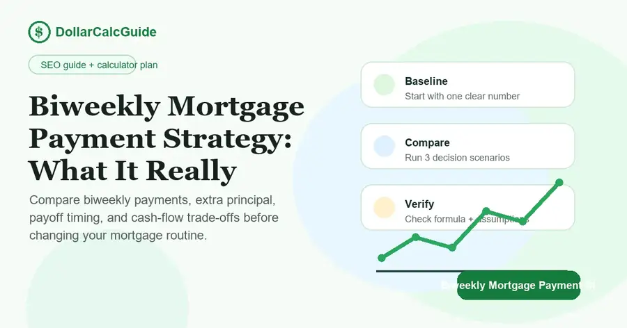 biweekly mortgage payment strategy infographic thumbnail